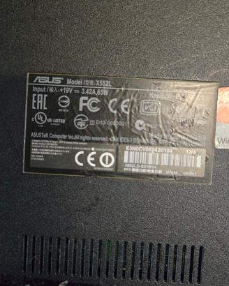 Pc Portatile ASUS  X552L