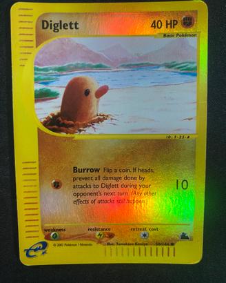Diglett 50 Skyridge Reverse Holo 2003 ~