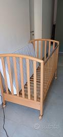 Lettino Pali  legno come nuovo 130x70x100