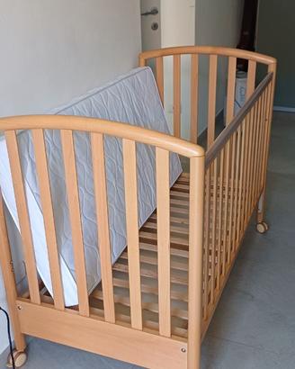 Lettino Pali  legno come nuovo 130x70x100