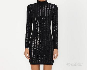 vestito GUESS mini abito con paillettes nero