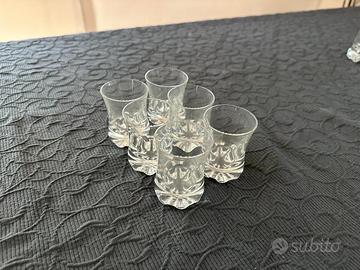 Set 10 bicchieri in vetro