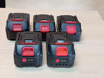 batterie 18-21v, 4A, attacco tipo Makita, nuove