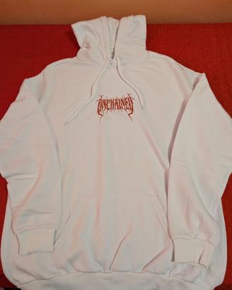 Felpa white con cappuccio YOURTURN