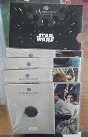 Star Wars I nei folder originali della Royal Mint