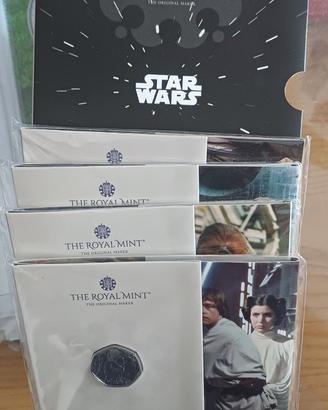 Star Wars I nei folder originali della Royal Mint
