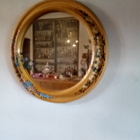 Specchio in legno dipinto a mano