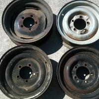 4 CERCHI in FERRO PER FUORISTRADA  auto anni 70/80