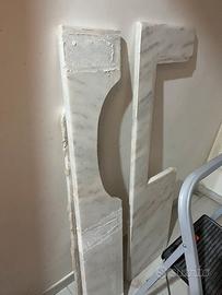 Lastre marmo pretagliate per lavandino bagno