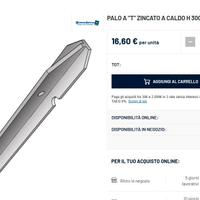 MATERIALE PER RECINZIONE (PALI E RETE) NUOVO