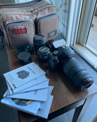 Canon EOS 1100D + obiettivi e accessori