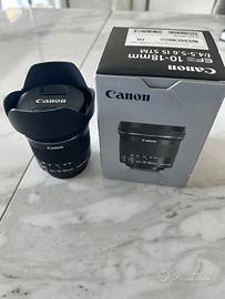 Canon  EFS 10-18mm f/4.5-5.6 IS STM + paraluce