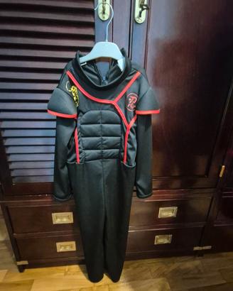 Costume ninja nero ed accessori frozen