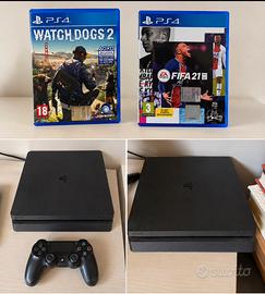 Playstation 4 PS4 slim 500 giga + 2 giochi