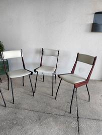 5 sedie anni 50 Carlo Ratti