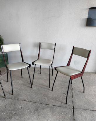 5 sedie anni 50 Carlo Ratti
