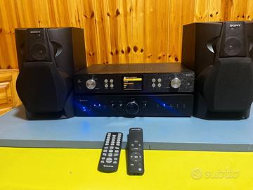 Sintonizzatore ed amplificatore wi-fi con casse