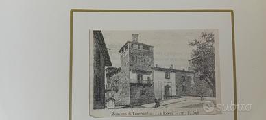 antica stampa di Romano di Lombardia  bg rarissima