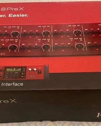 Focusrite Clarett 8 Pre X + Monitor nearfield