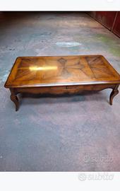 Tavolino intarsiato legno 