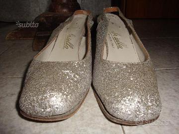 Scarpe tacco "Gabriella" paiettes anni'60 vintage