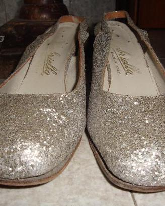 Scarpe tacco "Gabriella" paiettes anni'60 vintage