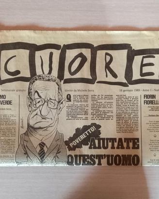 Rivista CUORE Numero 1 (16 gennaio 1989) Originale