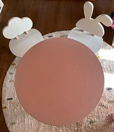 Kywai Set di tavolo e 2 sedie per bambini