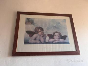 Quadro in legno con angeli
