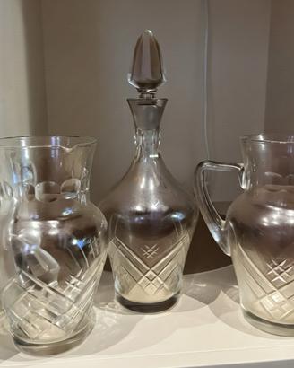 Caraffe e bottiglia per liquori