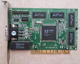 SCHEDA VIDEO VGA S3 Trio64V+ 2MB  ST 765A Rev.D