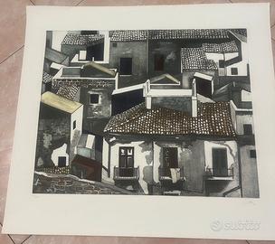 Renato guttuso acquaforte quadro