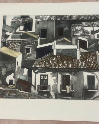 Renato guttuso acquaforte quadro