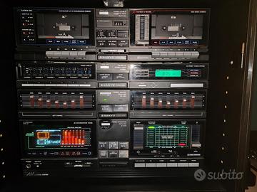 Impianto Stereo Sanyo anni '80