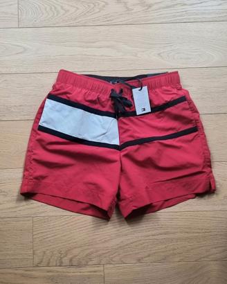 Costume da Bagno Regular Fit Tommy Hilfiger rosso