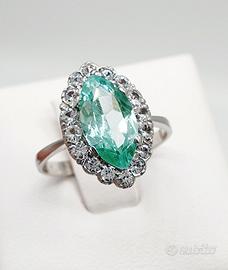 COD.159A.25 ANELLO ORO BIANCO 18K 750