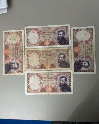 10000 lire Michelangelo