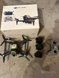 Dji FPV DRONE  SBLOCCATO+ 4 batterie + controller