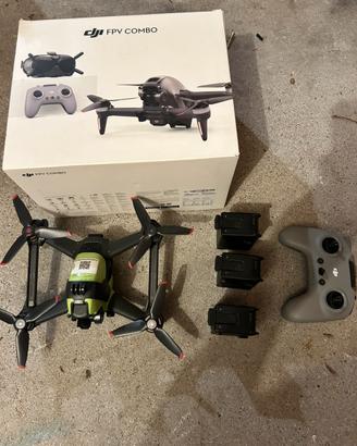 Dji FPV DRONE  SBLOCCATO+ 4 batterie + controller