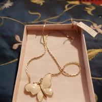 Collana con farfalla smaltata 