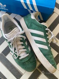 Adidas Gazelle J Verde Suede EU 37 1/3 con scatola