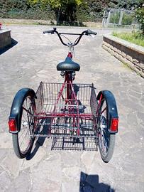 BICI 3 RUOTE CON CESTELLO GRANDE