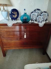 Comò a 3 cassetti in noce primi 800