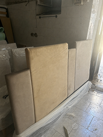 Testata letto modello Duetto / alzata laterale