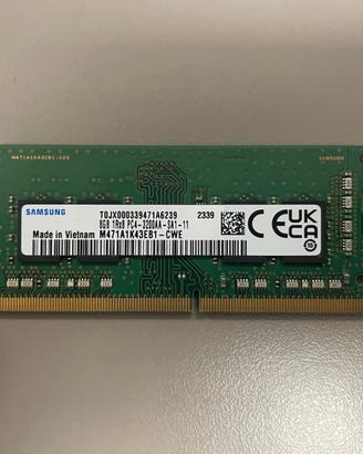 RAM Samsung 8GB DDR4 3200 MHz SODIMM