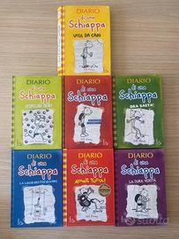Lotto 7 Libri "Diario di una Schiappa" Jeff Kinney