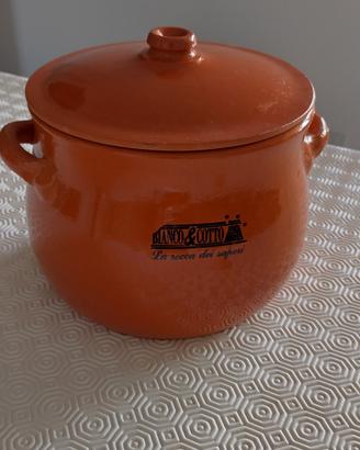 Pentola e tegame in terracotta BIANCO E COTTO 