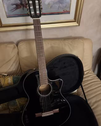 Fender CN-140SCE Nylon Black WN elettronicaFishman