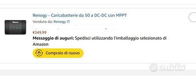 Caricabatteria RENOGY DC/DC 50A con MPPT