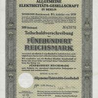 1939 AEG * MARCHIO STORICO bond fior di conio